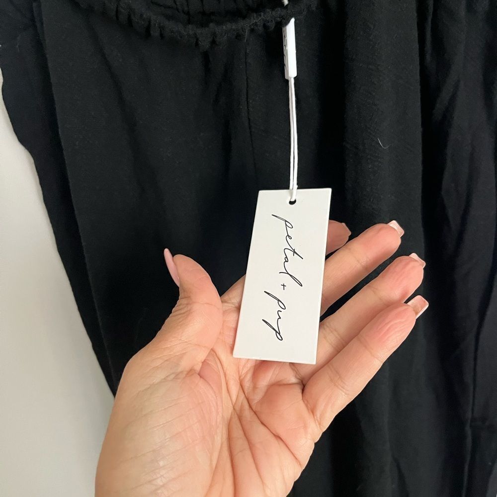 Petal & Pup Black Wide-Leg Jumpsuit - Picture 6 of 8